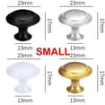 thumbnail image 2 of 12 Pcs Kitchen Cabinet Knobs,Haomacro Round Mushroom Drawer Handles, Cabinet Hardware Round Knobs with Screws for Bathroom Cabinets Dresser Home Decor,Small,Black, 2 of 7