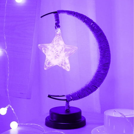 

Lamp Desk Lamp Rope Star Moon Night Light Cute Handcraft Decoration