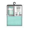 thumbnail image 4 of Mainstays Rod Pocket Tier and Valance Kitchen Curtain Set, 3-Piece, Light Blue, 56" W x 36" L, 4 of 7