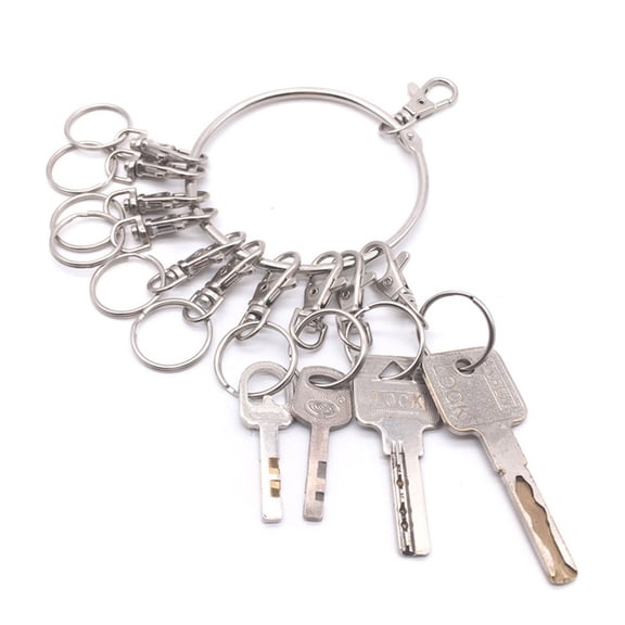 Large Round Hoop Key Portable Metal Rings Key Holder Management Quick Keychain Keyring