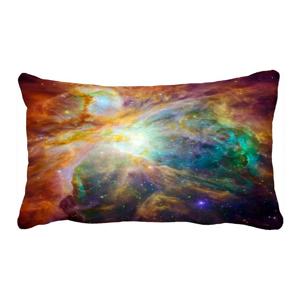 PHFZK Universe Pillow Case, Space Nebula Pillowcase Throw Pillow