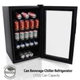 thumbnail image 2 of Nutri Chef  Compact Beverage Fridge Cooler, Can Beverage Chiller Refrigerator (132 Can Capacity), 20.1’’ x 18.5’’ x 34.7’, 2 of 9