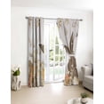 thumbnail image 3 of Easter Bunny Blackout Curtains for Bedroom/Living Room, Thermal Insulated Kitchen Curtains, Spring Vintage Country Eggs Flower Plant Grommet Darkening Window Treatment Drapes 42"x63"x2, 3 of 8