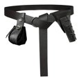 thumbnail image 3 of Cinturón de caballero medieval con cordón ajustable para actuaciones escénicas, carnaval, para mujeres y hombres. Negro, 3 of 9