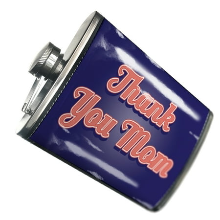 

NEONBLOND Flask Thank You Mom Mother s Day Classic Red White and Blue