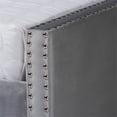 thumbnail image 3 of Baxton Studio Raphael Lit de Jour en Velours Gris avec Lit Gigogne, 3 of 7