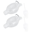 thumbnail image 4 of Empty Liquid Squeeze Container, Reusable 50ml Plastic Empty Key Chain Travel Bottle Portable Transparent  For Hand  Maple Leaf,Heart Shaped, 4 of 8