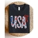 thumbnail image 1 of USA Shirt, Coquette 4th Of July USA T-Shirt, Red White Blue Letters Tee, Gift For Americans, America Shirts, 4th Of July T-Shirts, 1 of 5