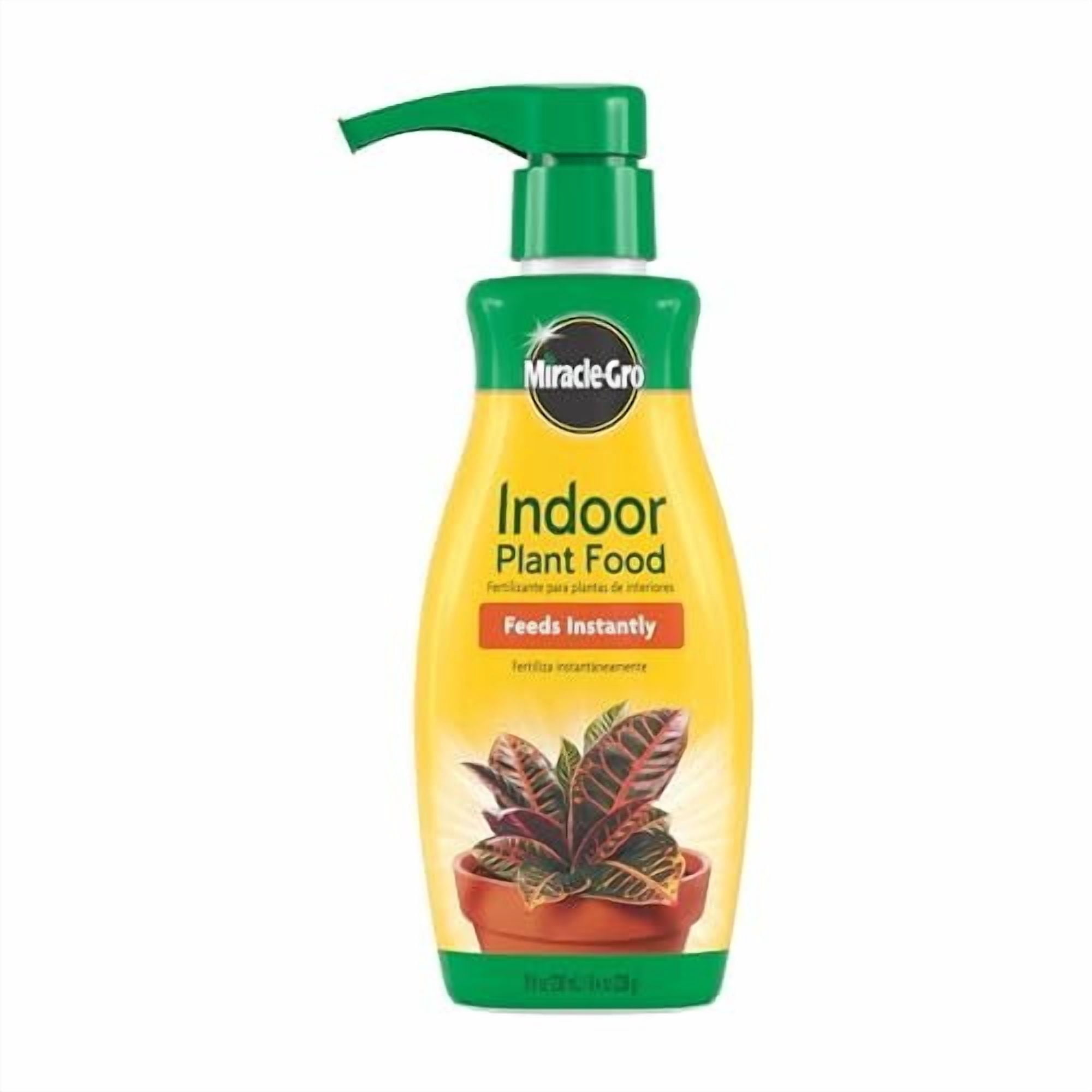 Miracle-Gro Indoor Plant Food, Liquid Plant Food for Houseplants, Snake Plants, Peace Lilies, Flowers, Vegetables, Herbs and More, 8 oz., 3-Pack