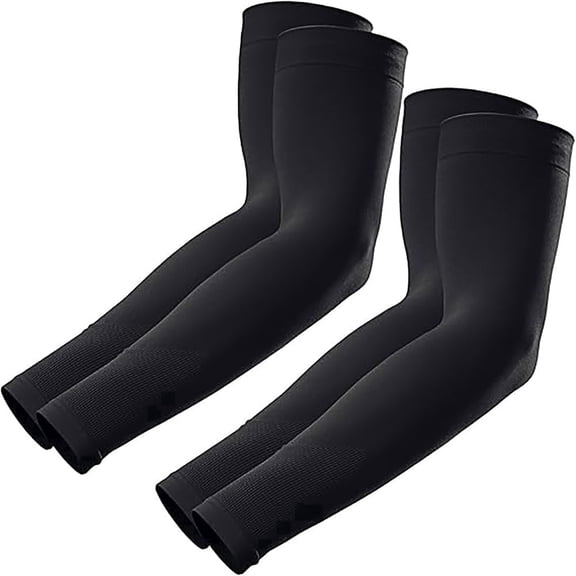 GOUNOD 2 pairs UV Sun Protection Arm Sleeves, Men and Women Quick Dry Cooling Arm Sleeves for Outdoor Sports Cycling Basketball