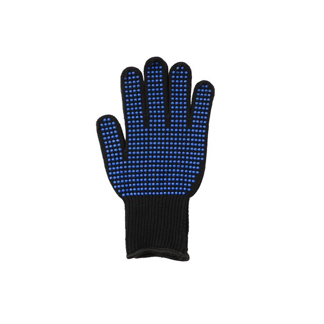 Guantes para el cuidado del cabello resistentes a altas temperaturas, guantes de silicona con cuentas de PVC, guantes antiaislamiento con calefacción recta y rizador