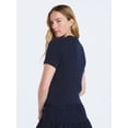 thumbnail image 3 of Free Assembly Women's and Women's Plus Cable Knit Cardigan Sweater with Short Sleeves, Lightweight, Sizes XS-4X, 3 of 4