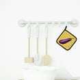 thumbnail image 3 of Caroline's Treasures Eggplant on Basketweave Pair of Pot Holders, 3 of 3