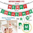 thumbnail image 3 of Christmas Party Decoration Merry Christmas Banner With Warm Led Light And Metallic Balloons Combo 22Pcs For X-Mas Party New Year Celebration, 3 of 4
