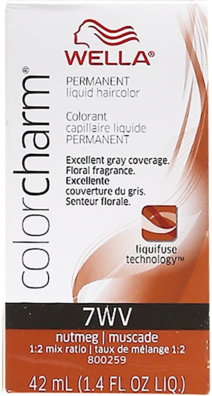 Wella Wella COLOR CHARM, HAIR COLOR Liquid Haircolor 7Wv Nutmeg, 1.4