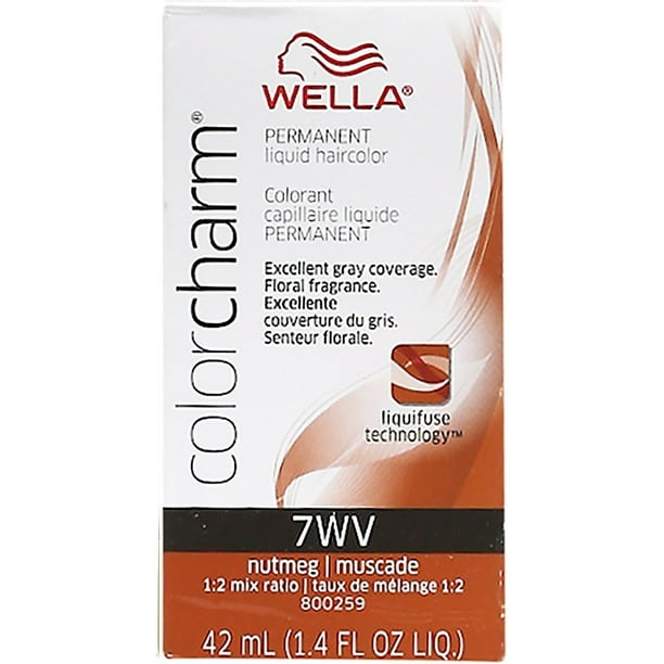 Wella Wella COLOR CHARM, HAIR COLOR Liquid Haircolor 7Wv Nutmeg, 1.4