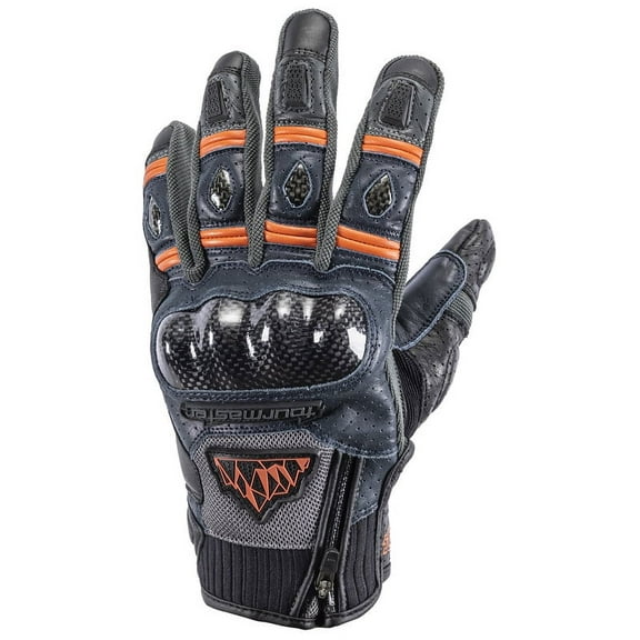Tourmaster Sierra Peak Mens Adventure Touring Gloves Navy/Orange XL