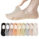 thumbnail image 5 of Calcetines de malla de seda de hielo ultrafinos de verano Calcetines náuticos para mujer Calcetines de verano para mujer Fondo de algodón Boca baja Invisible Silicona Talón antideslizante, 5 of 5