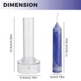 thumbnail image 3 of BINGLI Taper Candle Mold Pillar Candle Molds -Perfect for Making Emergency Candles, Chime Candles, Table Candles, Classic Dinner Decoration. DIY Wedding Craft (Reusable Plastic Form, 3 of 9