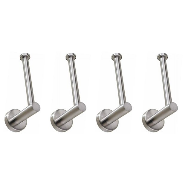 4X Soporte de Rollo de Papel Higiénico Soporte de Pared de Acero Inoxidable para Baño Cocina