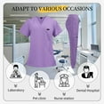 thumbnail image 5 of Nurse Scrub for Women Set V-Neck Top & Jogger Scrub Pants Medical Uniform Scrubs Suit for Women, 5 of 6