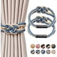 thumbnail image 1 of 2 hebillas magnéticas para cortina de cuerda de algodón, color azul cielo y beige. Xemadio LRWJ843-3, 1 of 7