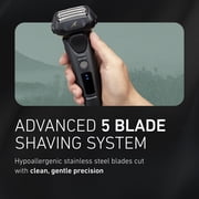 Panasonic Electric Razor for Men, Electric Shaver, ARC5 with Premium Automatic Cleaning and Charging Station, Wet Dry Shaver Men, Cordless Razor, with Pop-Up Trimmer