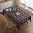 thumbnail image 2 of Gray Buffalo Geometric Pattern Rectangle Tablecloth 60"x84",Waterproof Polyester Rectangle Table Cloth, Wipeable Spillproof Polyester Tablecloth for Dining, Camping, Indoor and Outdoor, 2 of 5