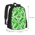 thumbnail image 3 of Ratiio Green Lizard Backpack for Men and Women - Durable 600D Oxford Cloth -Large Capacity, Water-Resistant School, Travel, and Hiking Bag, 3 of 6