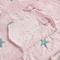 thumbnail image 2 of Marina Decoration Glow in the Dark Blanket Wearable Hoodie for Kids Girls Oversized Woven Fluffy Plush Soft Warm Cozy Flannel Fleece Hooded Sweatshirt with Giant Pocket, 110 x 75 cm Pink Mermaid, 2 of 9