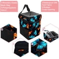 thumbnail image 2 of Flower Butterfly Foldable Car Trash Can with Lid, Leak-Proof, and Hanging Storage Bag - Trash Can for Car and Car Trash Bin, 2 of 6