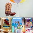 thumbnail image 3 of 6 globos de bota de vaquero occidental para decoraciones de fiesta de cumpleaños, suministros para fiestas temáticas del oeste, centros de mesa inflables con botas para recuerdos de cumpleaños de va, 3 of 4