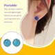 thumbnail image 3 of Pendientes Qarigey de acero inoxidable para mujer 1 par decorativos novias regalos, 3 of 6