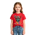 thumbnail image 3 of Ruiwill First Day Of School Shirt Girl Size 4-5 Years Back To School Letter Print Outfit Summer Crew Neck Short Sleeve Soft Kids Tops, 3 of 3