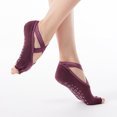 thumbnail image 1 of Calcetines de yoga antideslizantes con empuñaduras para pilates, ballet, barra, descalzo, calcetines antideslizantes de hospital para mujeres y hombres XianweiShao 8390611993580, 1 of 4