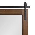 thumbnail image 4 of Kate and Laurel Cates Decorative Framed Wall Mirror, 26 x 39, Walnut Brown, Farmhouse Barn Door-Inspired Bathroom Mirror with Substantial Frame and Modern Charm, 4 of 8