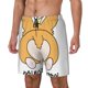 thumbnail image 1 of Balery Prince Corgi Dog Bañador para hombre, shorts de playa de secado rápido con entrepierna y forro de compresión-X-Large, 1 of 6