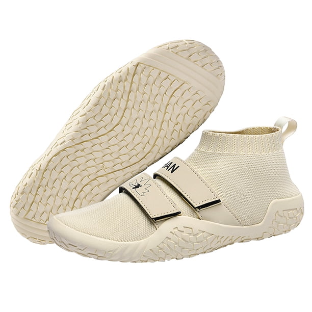Likrtyny Zapatos Peso Muerto para Hombre Zapatos Fitness Descalzos Deporte en Cuclillas para (Beige 37)