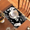 thumbnail image 4 of Nomeni Placemat Halloween Placemats Set Of 4 12x18 Inch Funny Table Mat Non Slip And Washable Linen Place Mat For Home Party Decoration, 4 of 5