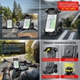 thumbnail image 4 of TSBIFV Auto-Locking Bike Phone Holder, One-Button Release Phone Mount for Bike Motorcycle - Bicycle Handlebar Phone Mount For 4.7" - 7.2" Phones,Black, 4 of 7