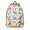 Dinosaur and Flower, variant on Dinosaur and Flower White Pattern Backpack for School, Cute School Bag with Adjustable Shoulder Straps and Padded Back, 15.7"x11.8"x5.5"