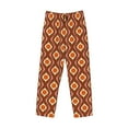 thumbnail image 6 of Uemuo 70's Retro Pattern Men's Wide Leg Palazzo Lounge Pants with Pockets Light Weight Loose Comfy Casual Pajama Pants-Small, 6 of 9