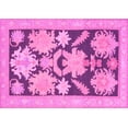 thumbnail image 1 of Ahgly Company Indoor Rectangle Abstract Pink Modern Area Rugs, 2' x 4', 1 of 4