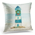 thumbnail image 1 of RYLABLUE Most Nautical Lighthouse Watercolor Popular Pillowcase Cover 16x16 inch, 1 of 1
