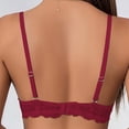 thumbnail image 5 of Wo-Fusoul Bra for Women, Solid Color Backless Seamless Push-Up, V-Neck Lace Rear Closure, Everyday Underwear, 5 of 5
