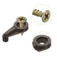 thumbnail image 4 of Unique Bargains Glass Retainer Clips Kit, 20Pack 3.5mm Cabinet Glass Clips W Screws (Red Brown), 4 of 7