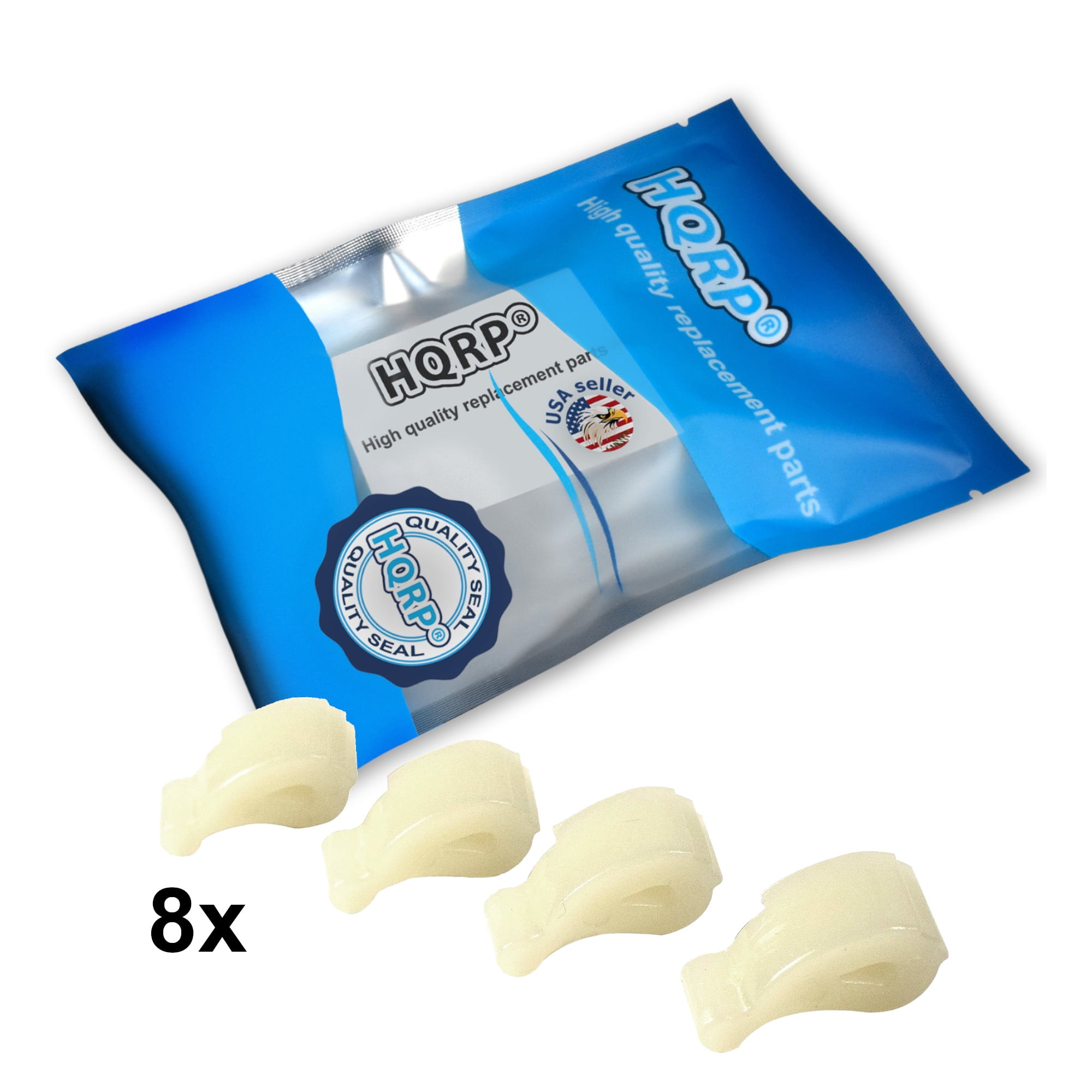 HQRP 8-Pack Washer Agitator Dogs Ears Works with Maytag 2DMTW5705TW1 3LMVWC100YW0 4GMVWC100YQ0