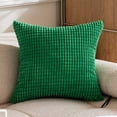 thumbnail image 1 of Spring Set Of 2 Corduroy Striped Cushion Covers 24x24 Inch Throw Pillow Covers For Living Room 24x24 In 2 Pack, 1 of 9