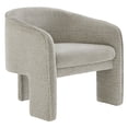 thumbnail image 5 of Modway Greer Boucle Fabric Upholstered Accent Armchair in Parchment, 5 of 9