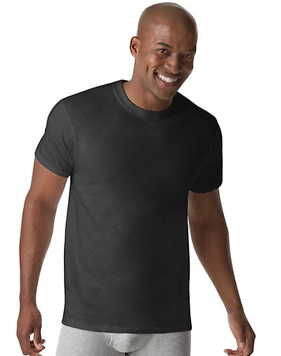 Hanes Men/'s Crewneck Undershirt T-Shirt 4-Pk Fresh IQ Comfort Blend S M New!